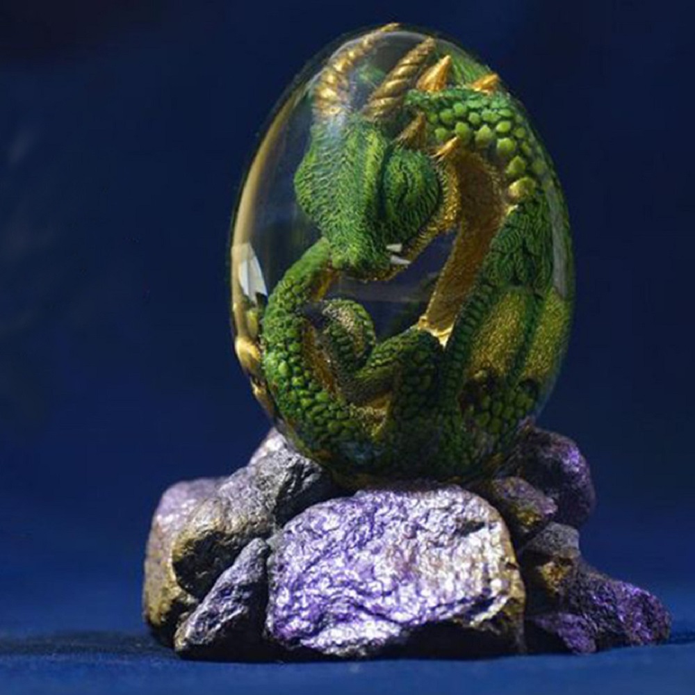 Resin Art Stand - サポートベース付きの溶岩像,樹脂製の置物,恐竜の卵,テーブルショーピース,家の芸術的な装飾,クラフトギフト