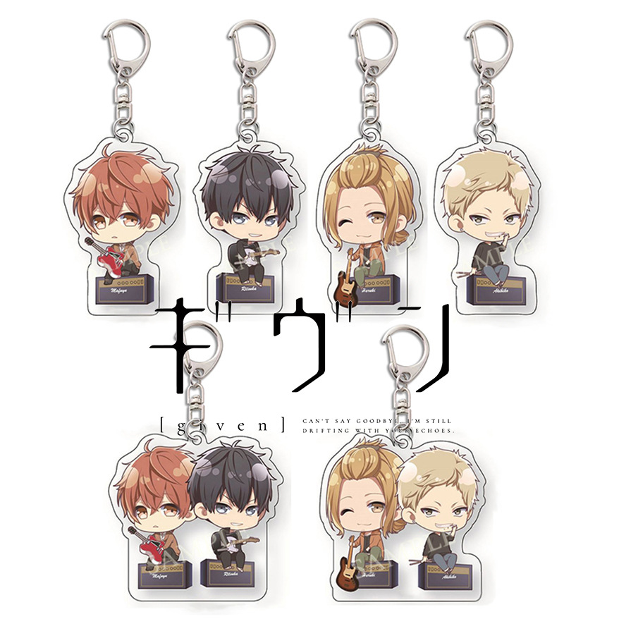 Resin Art Keychain - アクリルキーホルダーバッグチャームペンダントホットブロードギフトファンファンキュートお土産クリエイティブラベロ友人キングリングカップルキーチェーン
