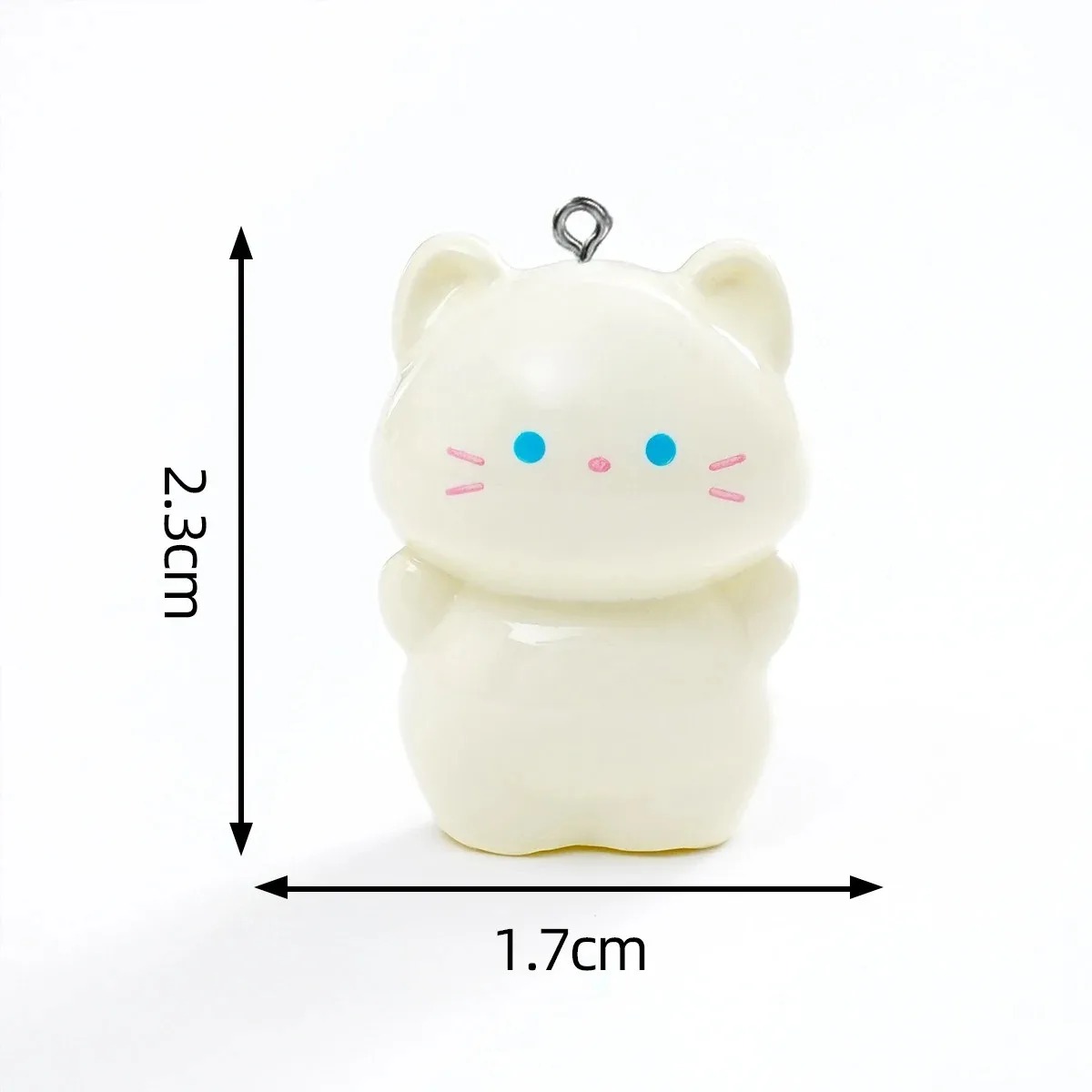10個入り スイート3D立体子猫レジンチャーム 漫画風シャム - Resin Art Keychain のレビューと価格