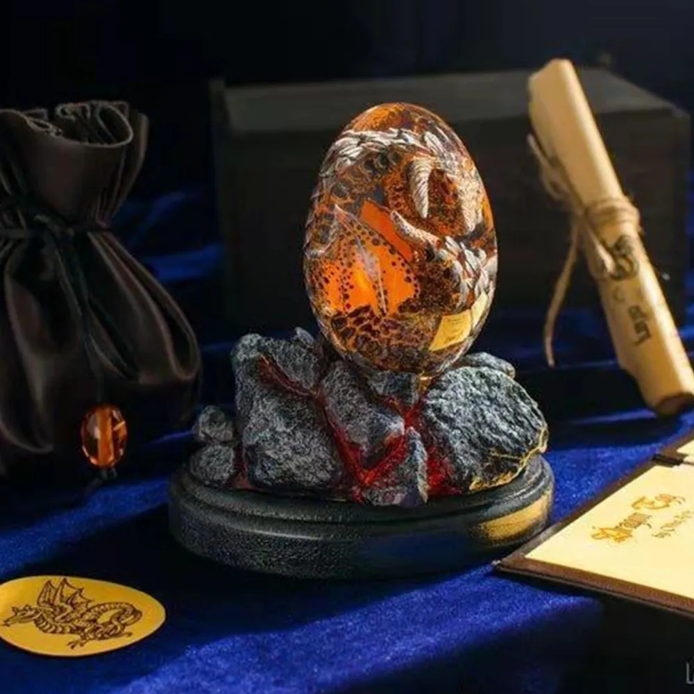 サポートベース付きの溶岩像,樹脂製の置物,恐竜の卵,テーブル - Resin Art Stand のレビューと価格