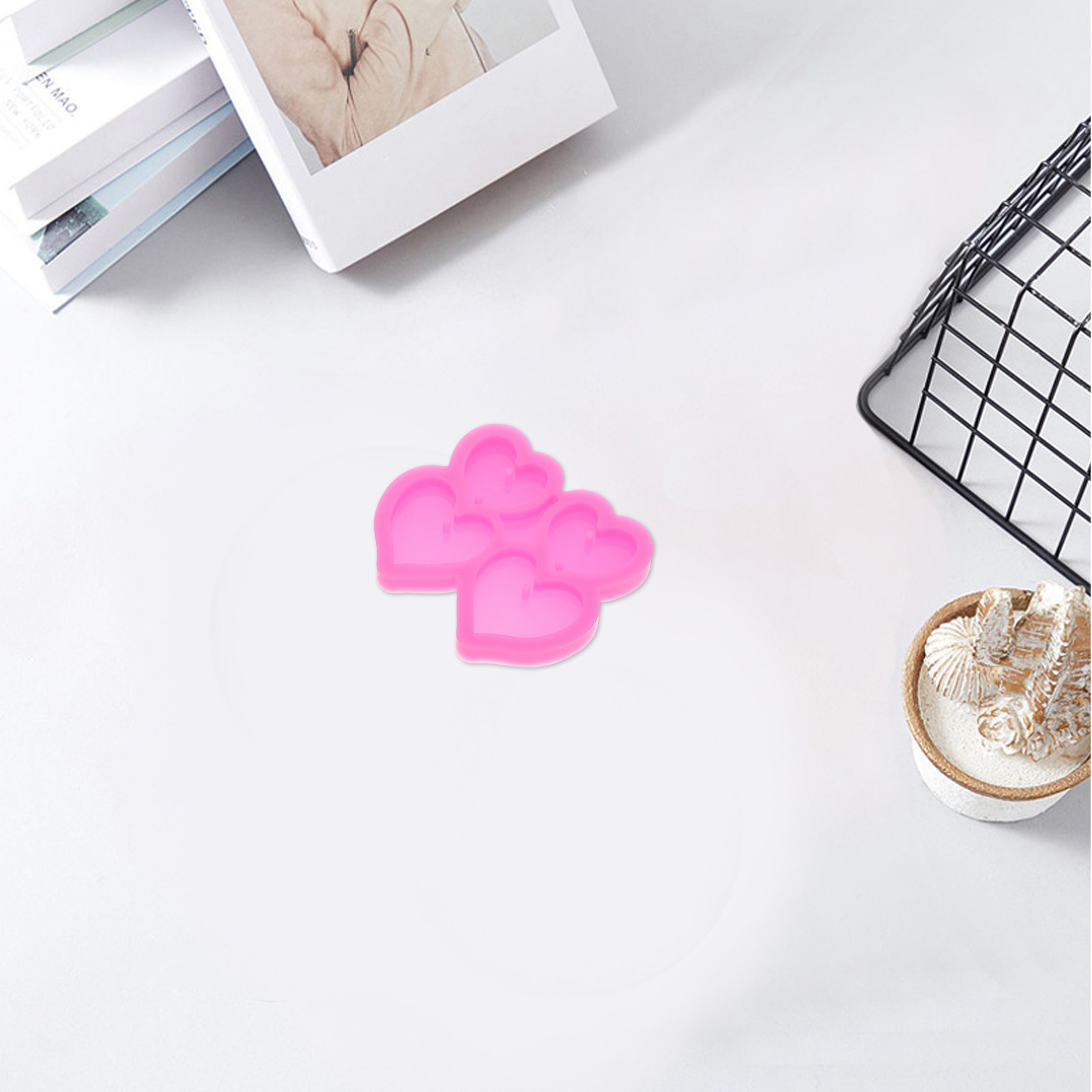 ハート型シリコンモールド DIYジュエリー製作 レジンキーホ - Resin Art A Keychain のレビューと価格