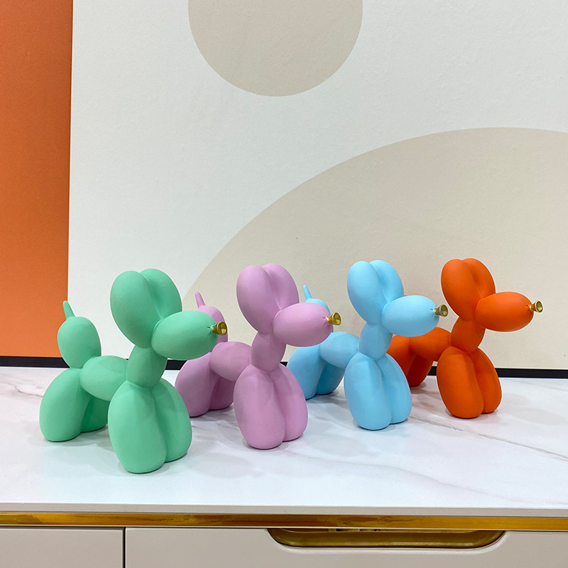 気まぐれな水転写バルーン犬の彫刻-リビングルーム/玄関用のま - Resin Art Stand のレビューと価格