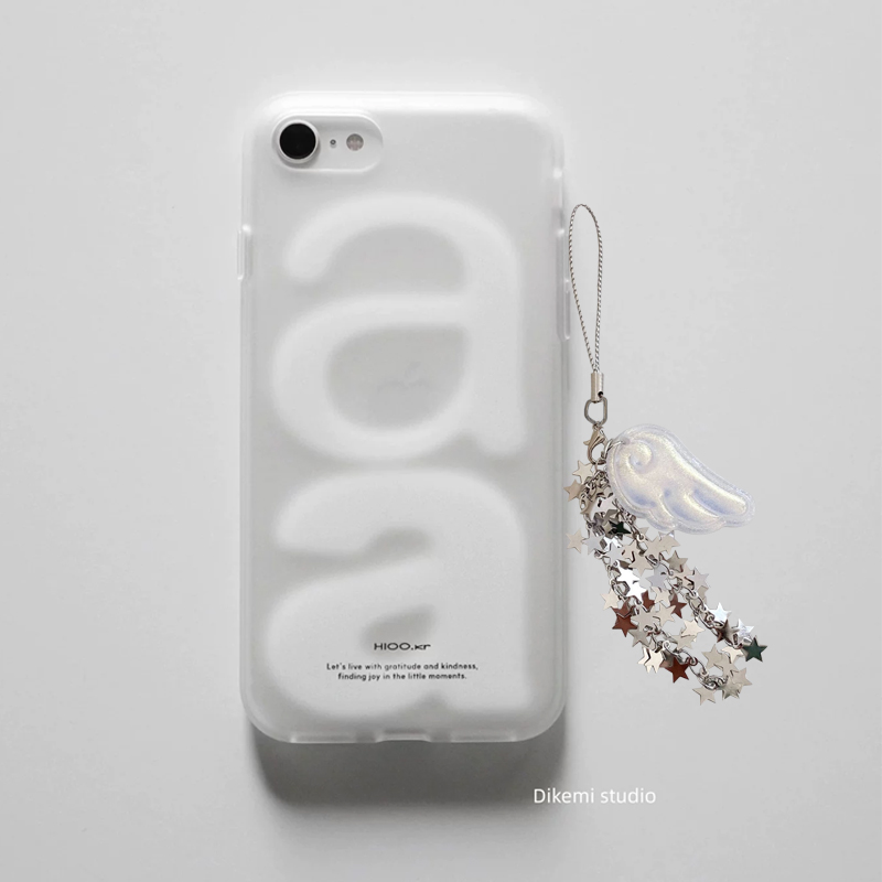 韓国風多用途シンプルレタースターウィングフォンケース iPh - Resin Art Phone Case のレビューと価格
