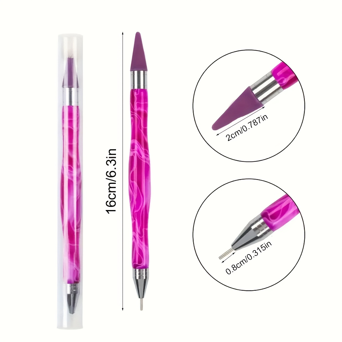 2本入り両端ワックスペン、ラインストーンワックスチップ、グラ - Resin Art Pen のレビューと価格
