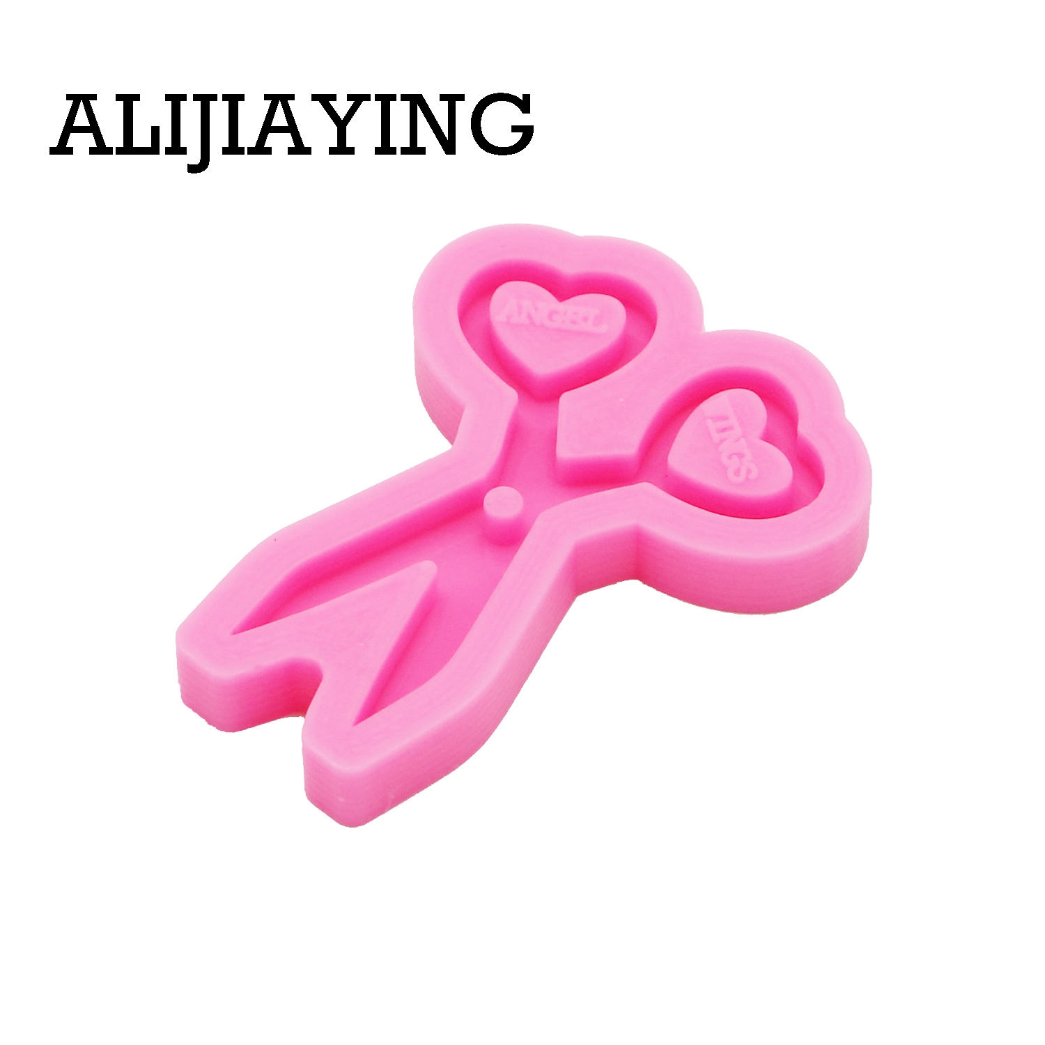 Dy0263スムーズなアートデザインはさみクラフトエポキシ樹 - Resin Art Keychain Design のレビューと価格