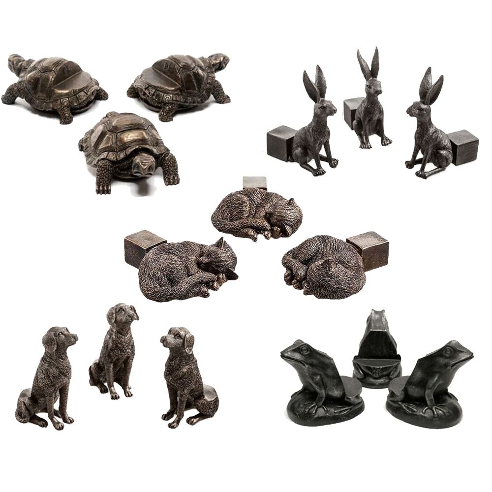 3個セット ガーデンデコレーション 動物型 樹脂製 植木鉢ス - Resin Art Stand のレビューと価格