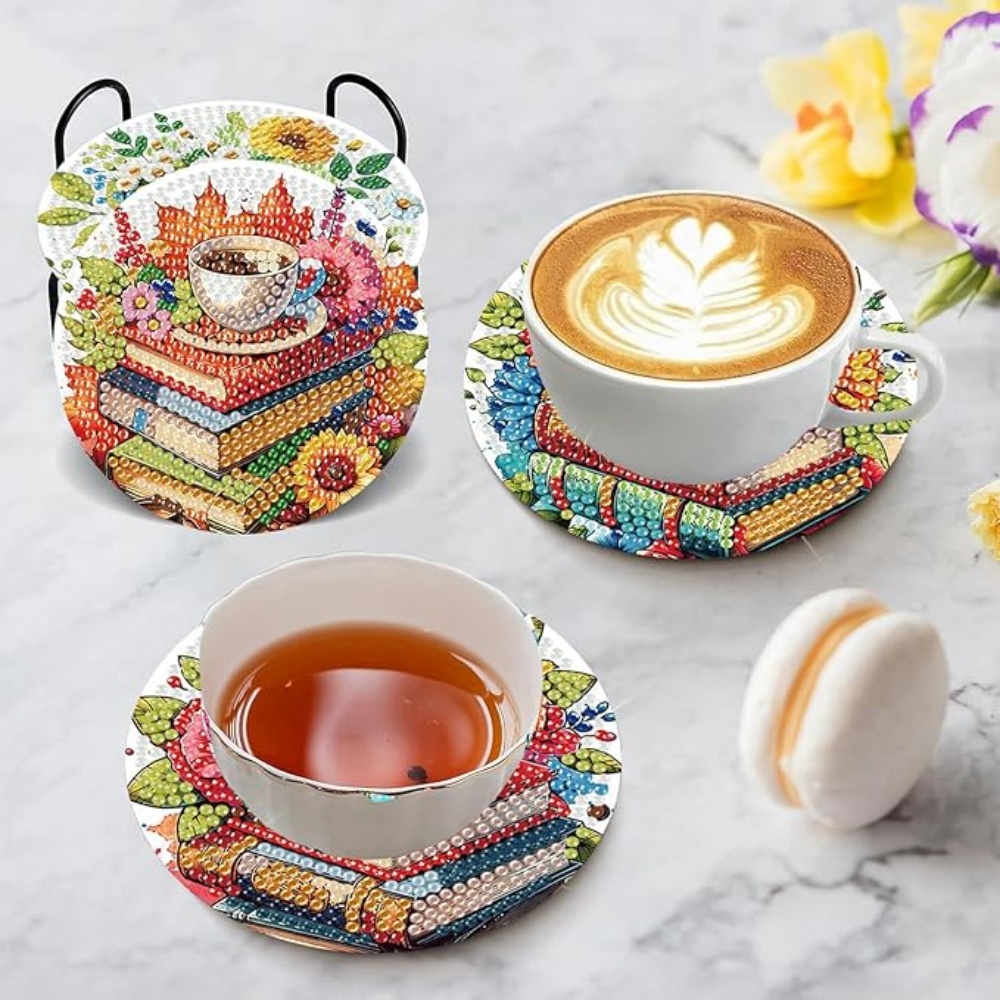 8個入り/DIYダイヤモンドアートペインティングコースター（ - Resin Art Stand のレビューと価格