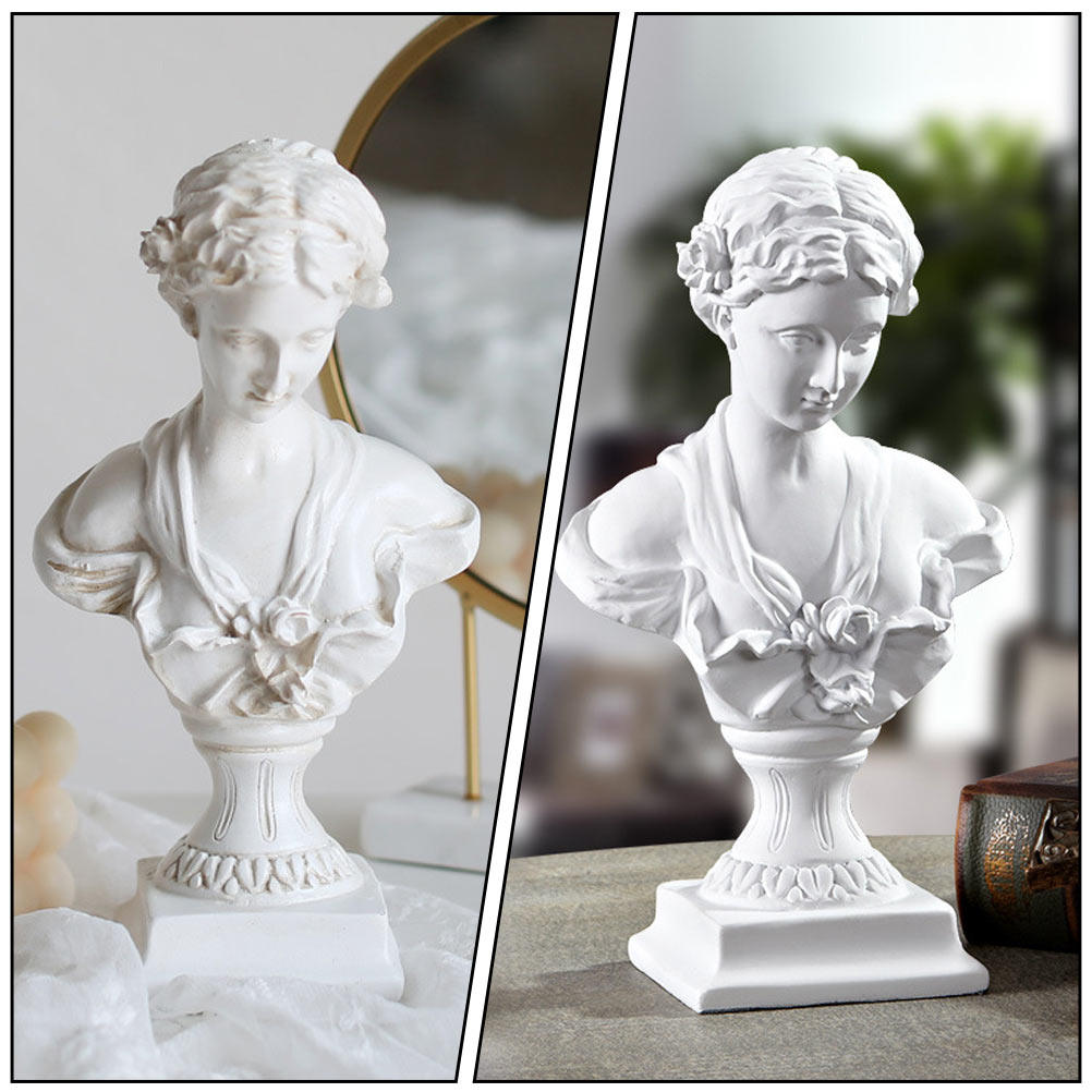 ヘッド彫刻、レジン製バスト像、卓上装飾、家庭用オーナメント、 - Resin Art Design Ideas のレビューと価格
