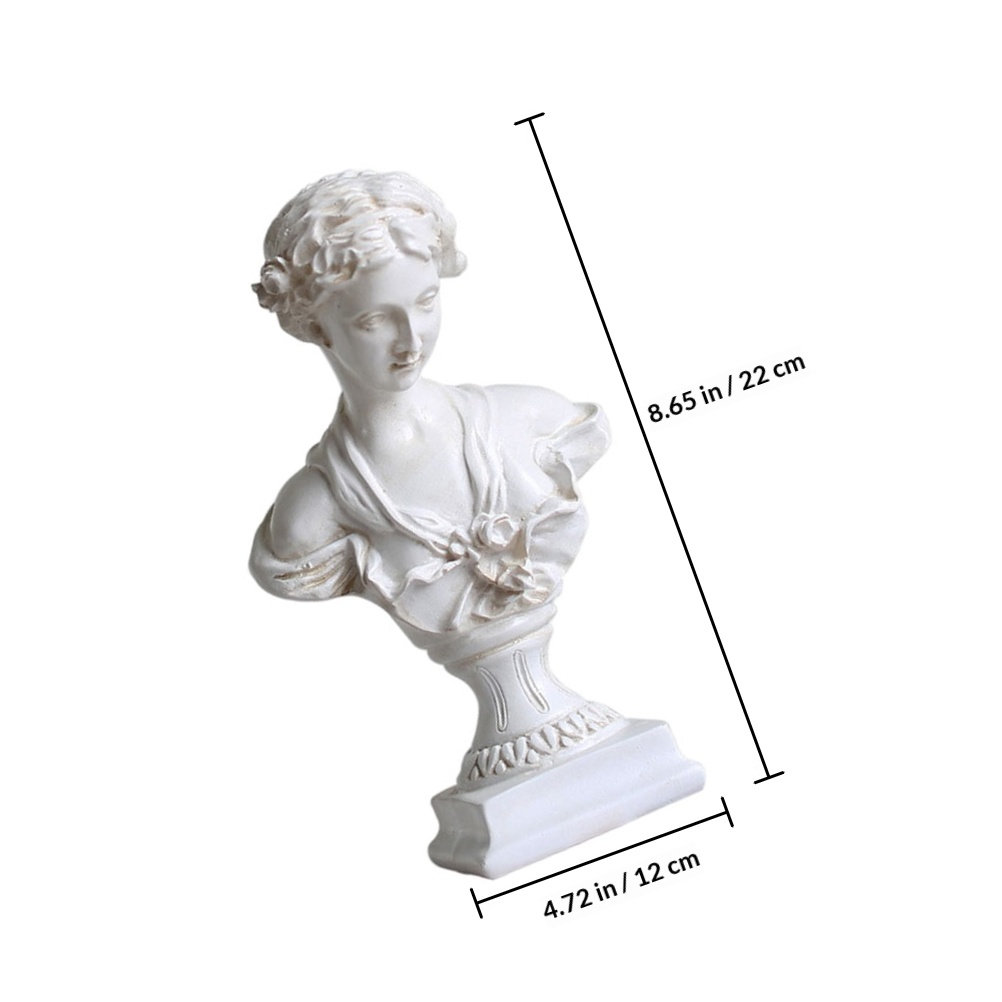 ヘッド彫刻、レジン製バスト像、卓上装飾、家庭用オーナメント、 - Resin Art Design Ideas のレビューと価格