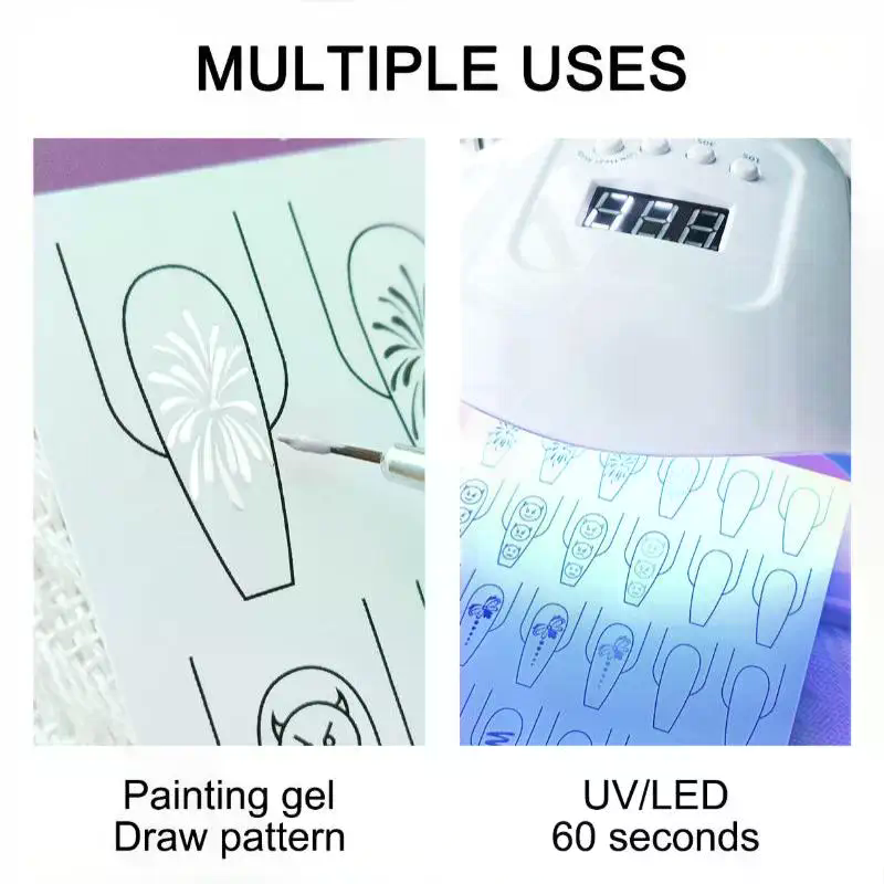 10枚入り ネイルアート用ライン練習用紙、ドローイング・ペイ - Resin Art Guide Free のレビューと価格