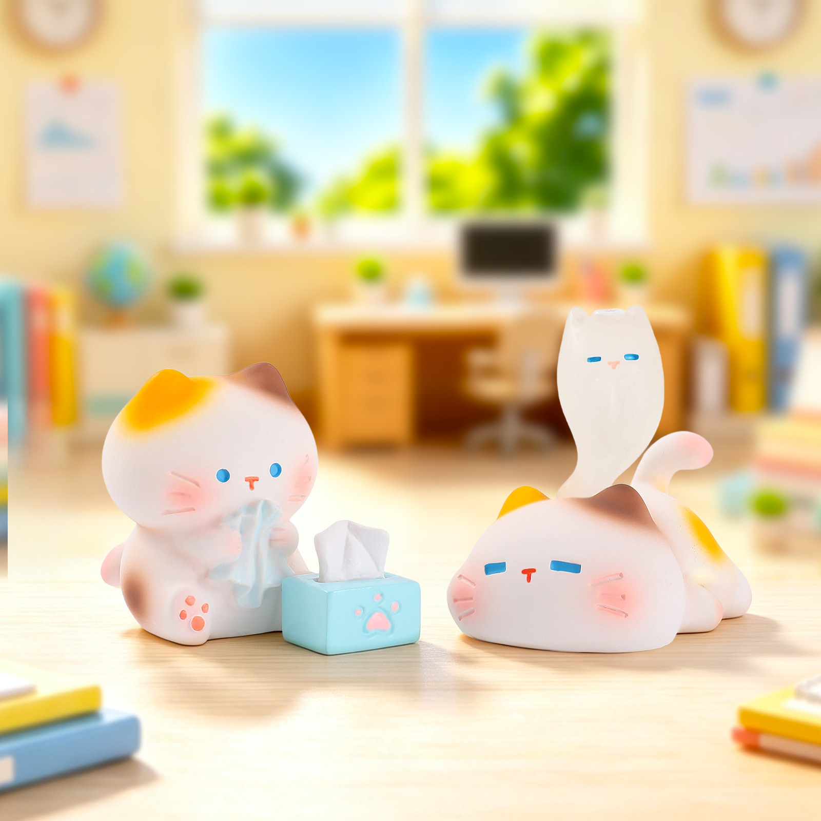 働く子猫のレジン製ブラインドボックス ミュウオドール クリエ - Resin Art Furniture のレビューと価格