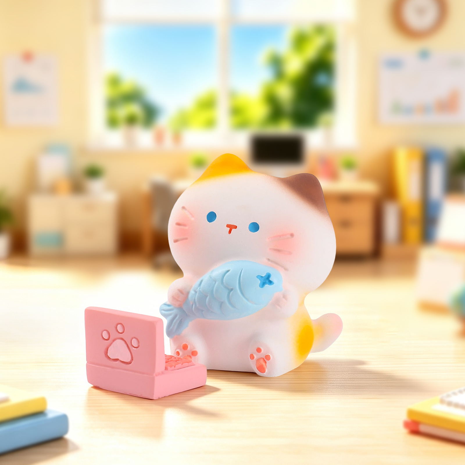 働く子猫のレジン製ブラインドボックス ミュウオドール クリエ - Resin Art Furniture のレビューと価格
