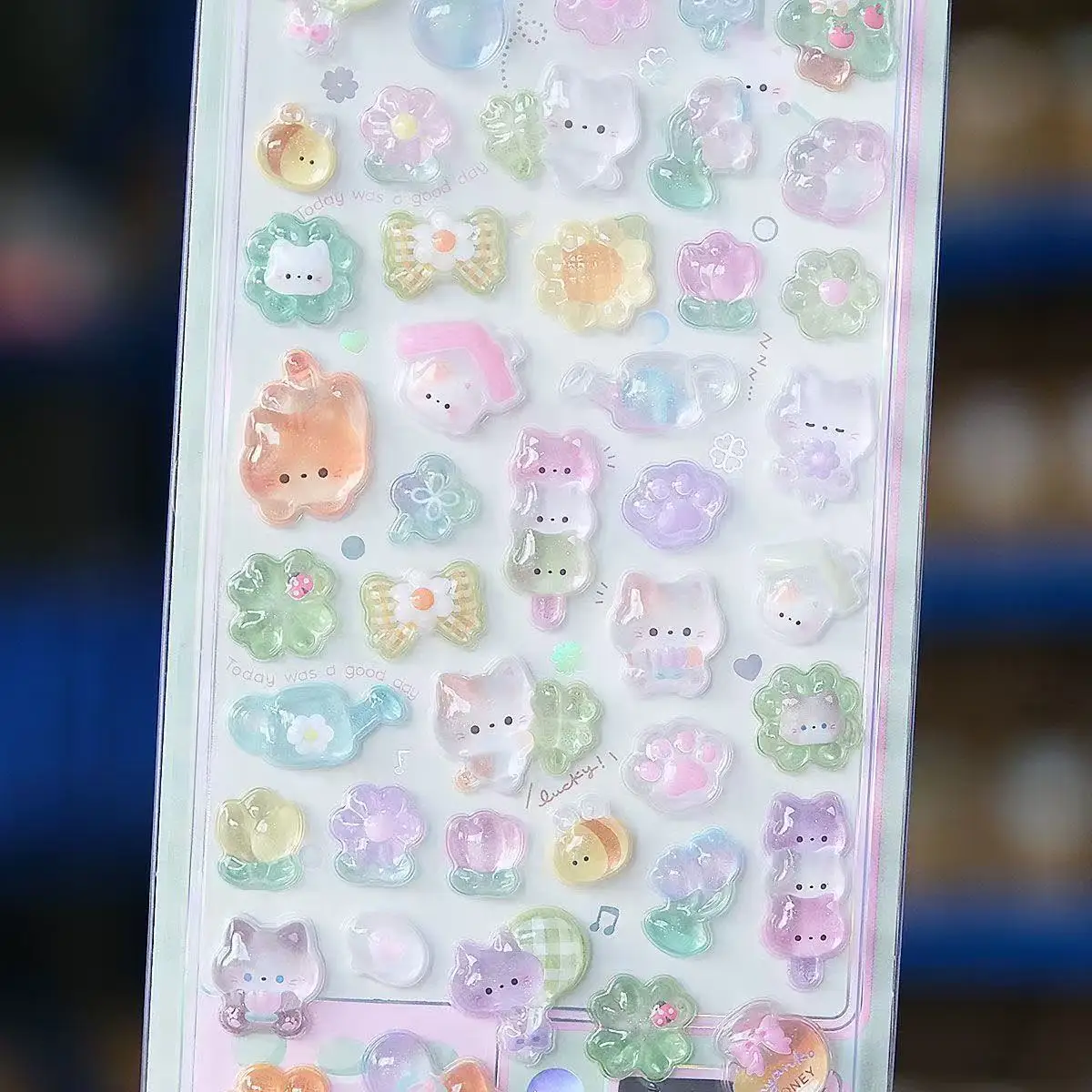 =-=2027かわいい3Dゼリーレジンステッカーかわいい漫画 - Resin Art Phone Case のレビューと価格