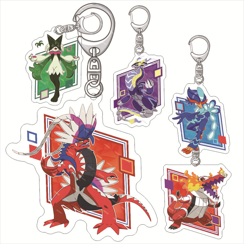 ポケモン ミライドン コライドン アクリル製 楽しいキーホル - Resin Art Keychain のレビューと価格
