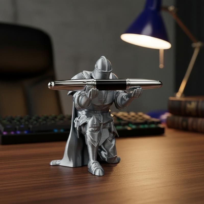 騎士ペンホルダー樹脂中世鎧デスクオーガナイザー画材オフィス用 - Resin Art Stand のレビューと価格