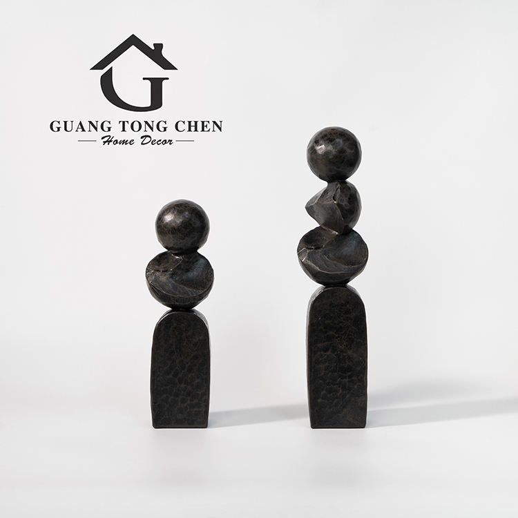 モダンアートデコ樹脂工芸品 幾何学模様インテリアテーブルキャ - Resin Art Decoration Items のレビューと価格