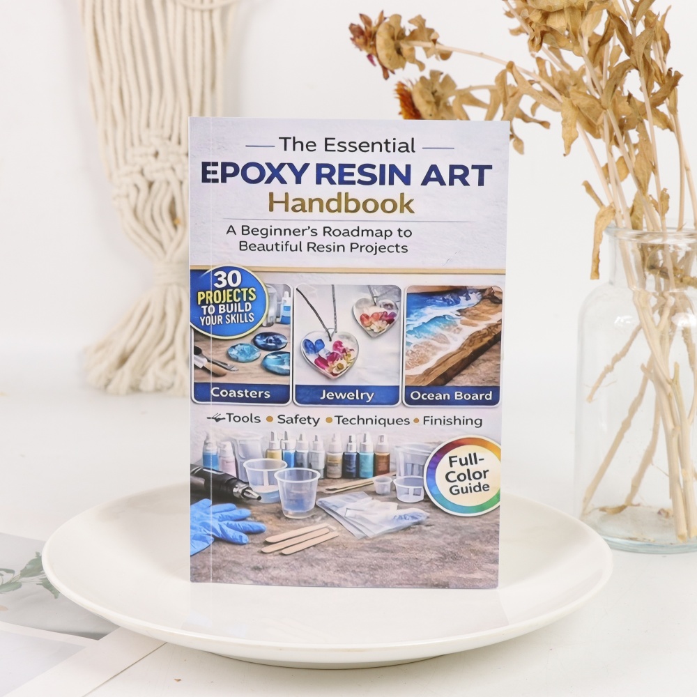 エポキシ樹脂アートハンドブック、30のDIY樹脂プロジェクト - Resin Art Guide Free のレビューと価格