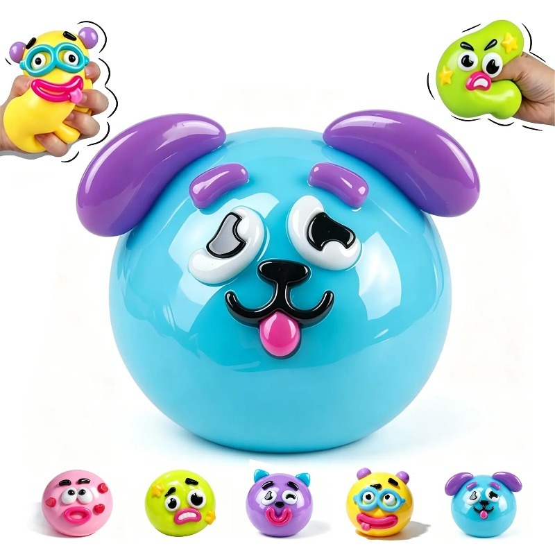 2026年新作のかわいい犬の顔が交換可能な低反発スクイッシー - Resin Art Toys のレビューと価格