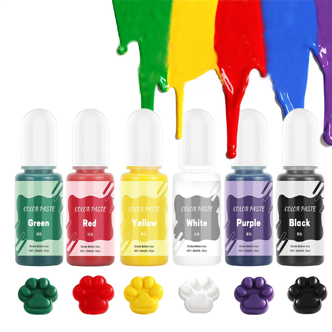 10ml固形カラー絵具 高濃度顔料染料 DIYエポキシ樹脂型 - Resin Dye Opaque のレビューと価格
