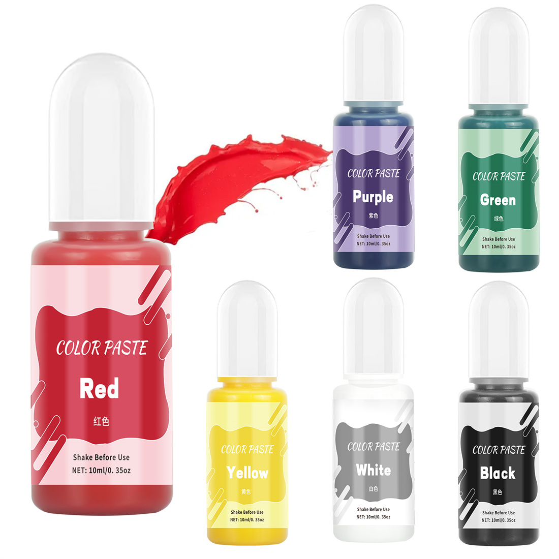 10ml固形カラー絵具 高濃度顔料染料 DIYエポキシ樹脂型 - Resin Dye Opaque のレビューと価格