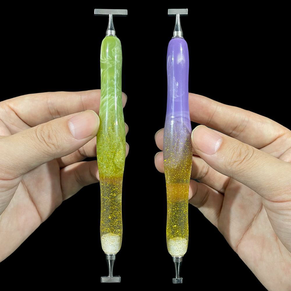 美しい光沢のあるネジ式ダイヤモンドペインティングペン多機能金 - Resin Art Pen のレビューと価格