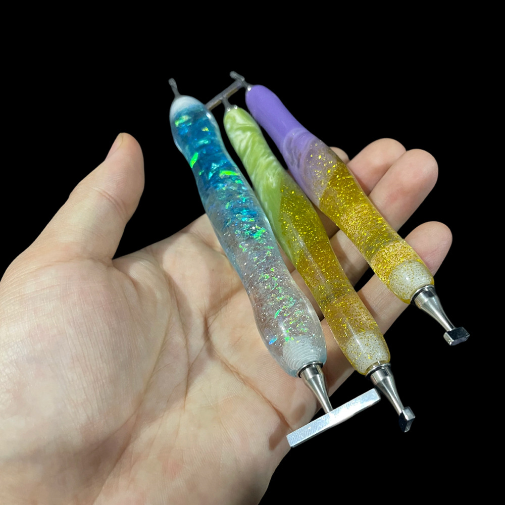 美しい光沢のあるネジ式ダイヤモンドペインティングペン多機能金 - Resin Art Pen のレビューと価格