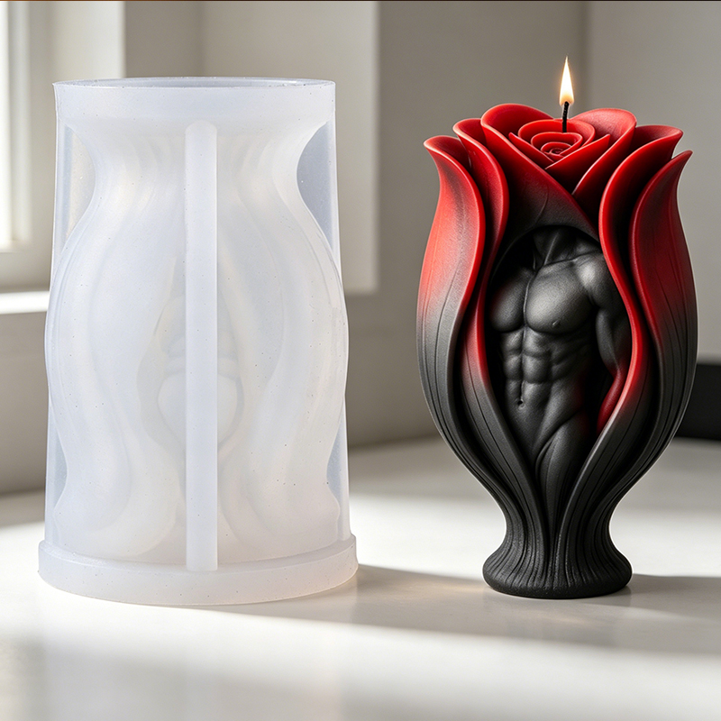 ローズマッスルマンボディキャンドルシリコンモールド3Dトルソ - Resin Art Furniture のレビューと価格