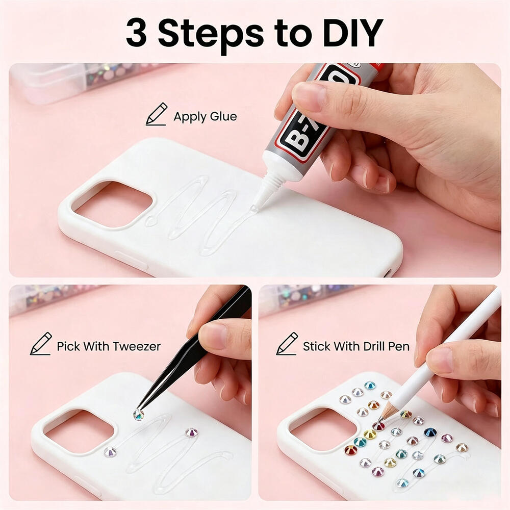マルチカラー3mmフラットバックレジンラインストーンキット、 - Resin Art Phone Case のレビューと価格
