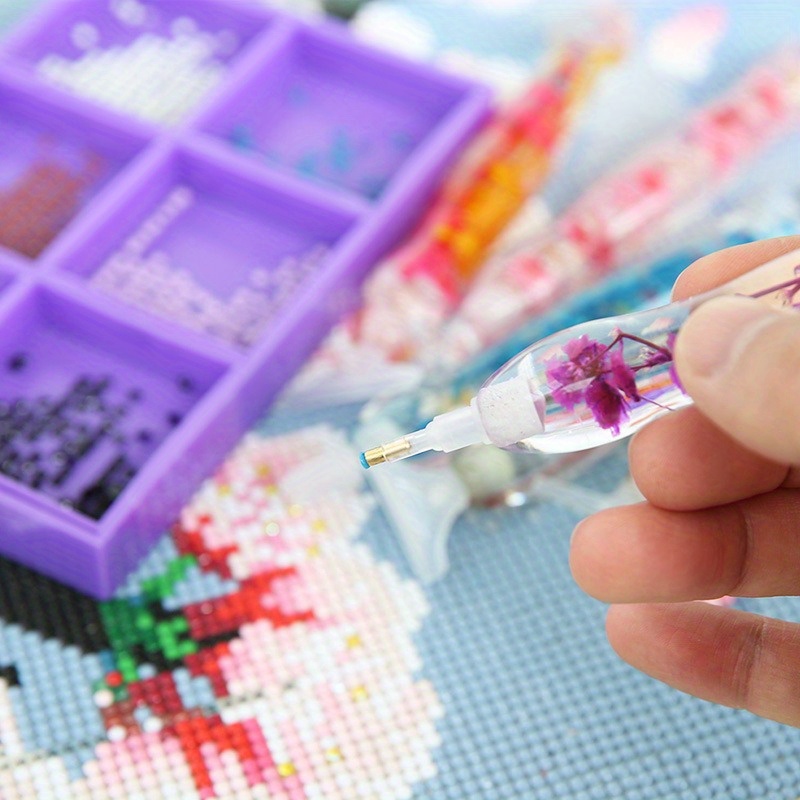 1セットフラワーデザイン樹脂製5Dダイヤモンドペインティング - Resin Art Pen のレビューと価格