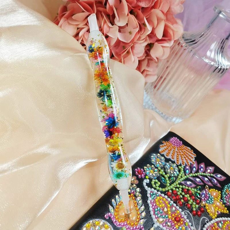 1セットフラワーデザイン樹脂製5Dダイヤモンドペインティング - Resin Art Pen のレビューと価格
