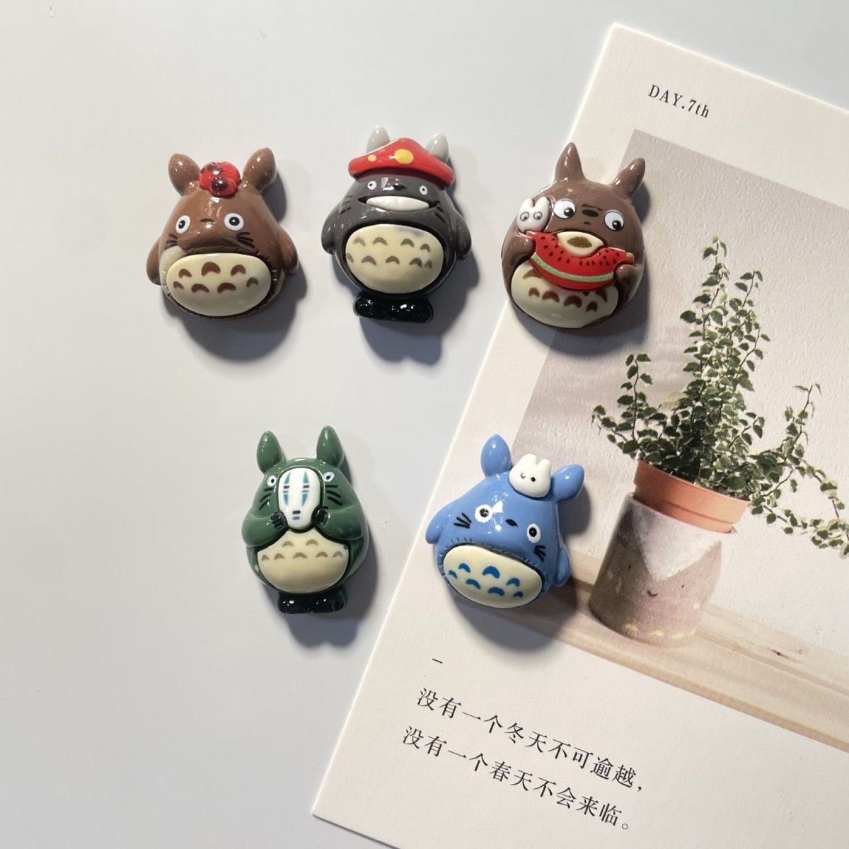 トトロアニメ樹脂製冷蔵庫マグネットかわいい漫画フィギュア磁気 - Resin Art Furniture のレビューと価格