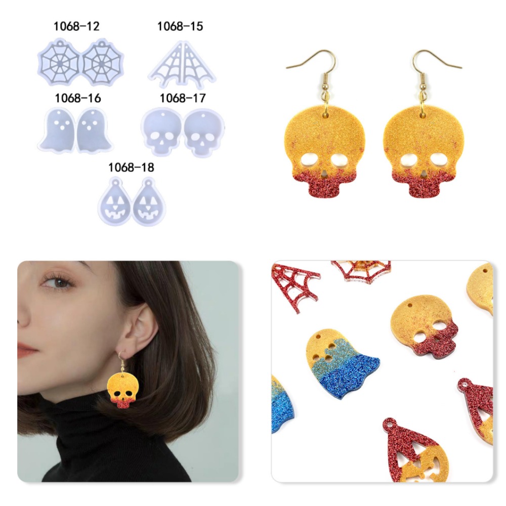 光沢のあるかわいいゴーストシリコンモールド樹脂アートクラフト - Resin Art A Keychain のレビューと価格