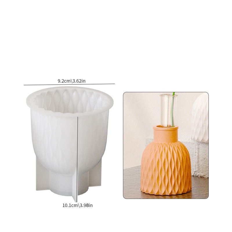 北欧モダンコンクリート製花瓶シリコンモールド DIY石膏オー - Resin Art Furniture のレビューと価格